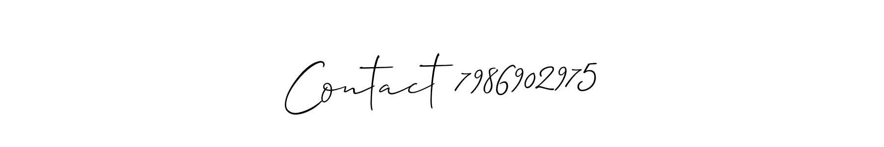 Allison_Script is a professional signature style that is perfect for those who want to add a touch of class to their signature. It is also a great choice for those who want to make their signature more unique. Get Contact 7986902975 name to fancy signature for free. Contact 7986902975 signature style 2 images and pictures png