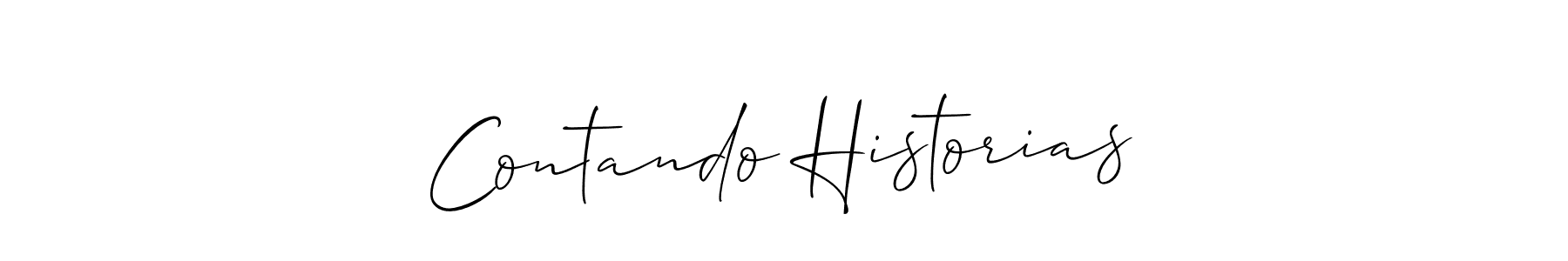 Once you've used our free online signature maker to create your best signature Allison_Script style, it's time to enjoy all of the benefits that Contando Historias name signing documents. Contando Historias signature style 2 images and pictures png