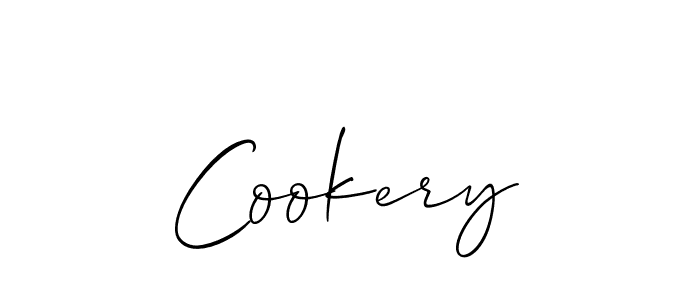 Design your own signature with our free online signature maker. With this signature software, you can create a handwritten (Allison_Script) signature for name Cookery. Cookery signature style 2 images and pictures png