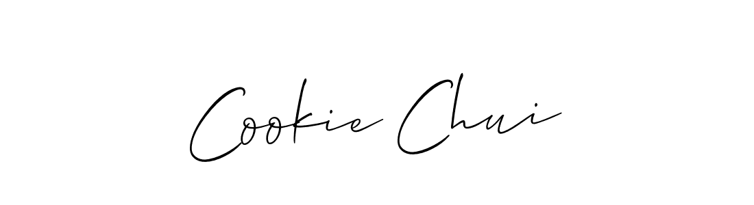 It looks lik you need a new signature style for name Cookie Chui. Design unique handwritten (Allison_Script) signature with our free signature maker in just a few clicks. Cookie Chui signature style 2 images and pictures png