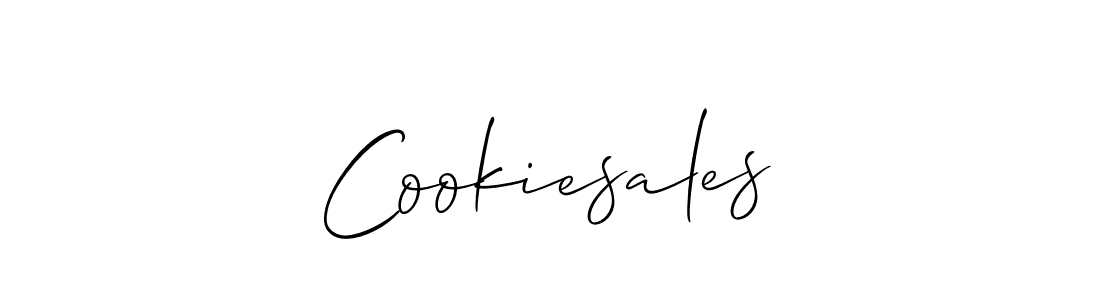 Also You can easily find your signature by using the search form. We will create Cookiesales name handwritten signature images for you free of cost using Allison_Script sign style. Cookiesales signature style 2 images and pictures png