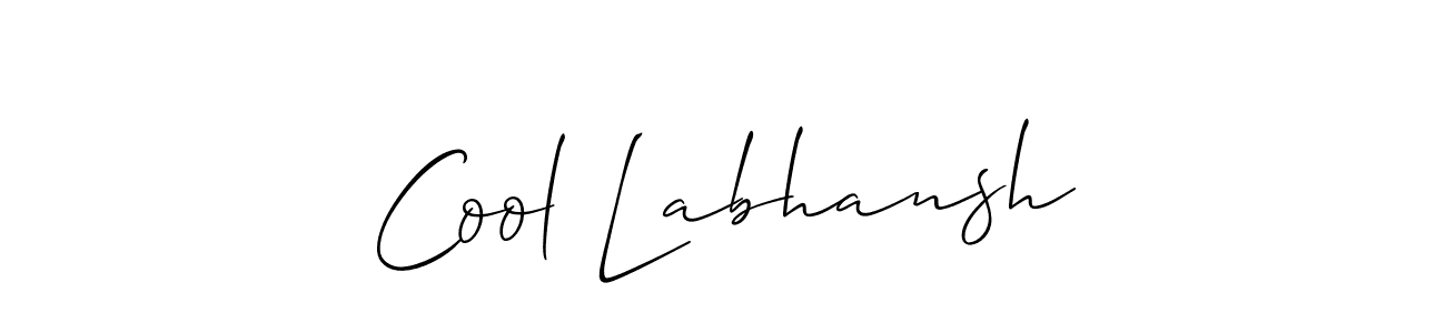 Design your own signature with our free online signature maker. With this signature software, you can create a handwritten (Allison_Script) signature for name Cool Labhansh. Cool Labhansh signature style 2 images and pictures png