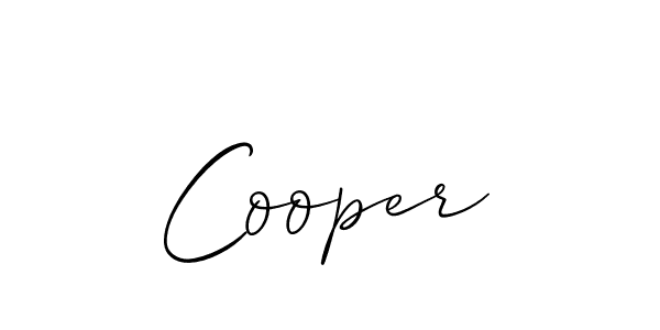 Use a signature maker to create a handwritten signature online. With this signature software, you can design (Allison_Script) your own signature for name Cooper. Cooper signature style 2 images and pictures png