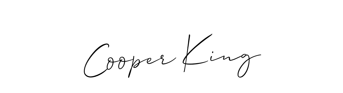 if you are searching for the best signature style for your name Cooper King. so please give up your signature search. here we have designed multiple signature styles  using Allison_Script. Cooper King signature style 2 images and pictures png