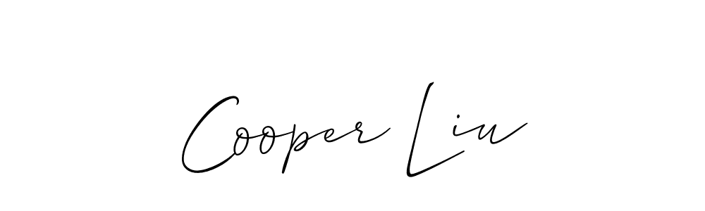 Make a short Cooper Liu signature style. Manage your documents anywhere anytime using Allison_Script. Create and add eSignatures, submit forms, share and send files easily. Cooper Liu signature style 2 images and pictures png