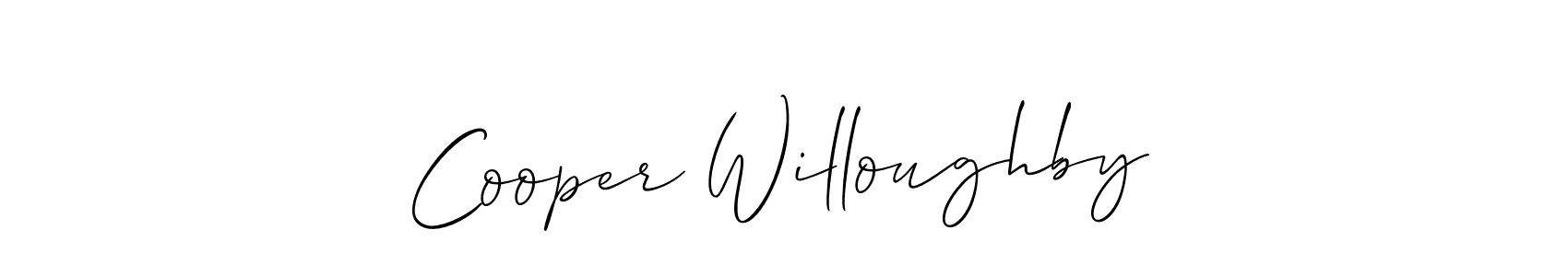 How to make Cooper Willoughby signature? Allison_Script is a professional autograph style. Create handwritten signature for Cooper Willoughby name. Cooper Willoughby signature style 2 images and pictures png