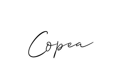 It looks lik you need a new signature style for name Copea. Design unique handwritten (Allison_Script) signature with our free signature maker in just a few clicks. Copea signature style 2 images and pictures png