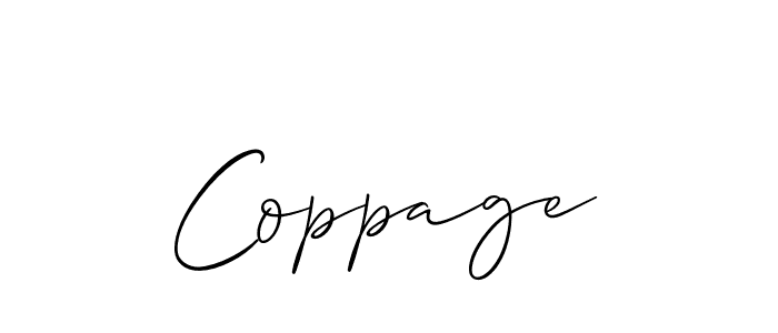 Best and Professional Signature Style for Coppage. Allison_Script Best Signature Style Collection. Coppage signature style 2 images and pictures png