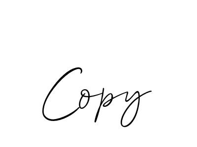 Use a signature maker to create a handwritten signature online. With this signature software, you can design (Allison_Script) your own signature for name Copy. Copy signature style 2 images and pictures png