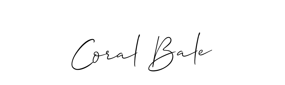 if you are searching for the best signature style for your name Coral Bale. so please give up your signature search. here we have designed multiple signature styles  using Allison_Script. Coral Bale signature style 2 images and pictures png