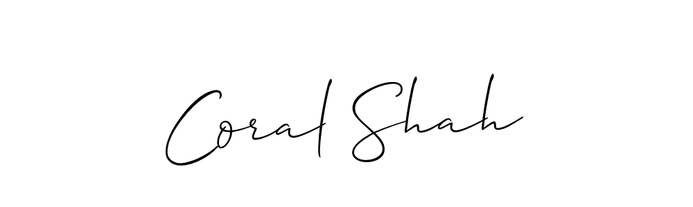 This is the best signature style for the Coral Shah name. Also you like these signature font (Allison_Script). Mix name signature. Coral Shah signature style 2 images and pictures png