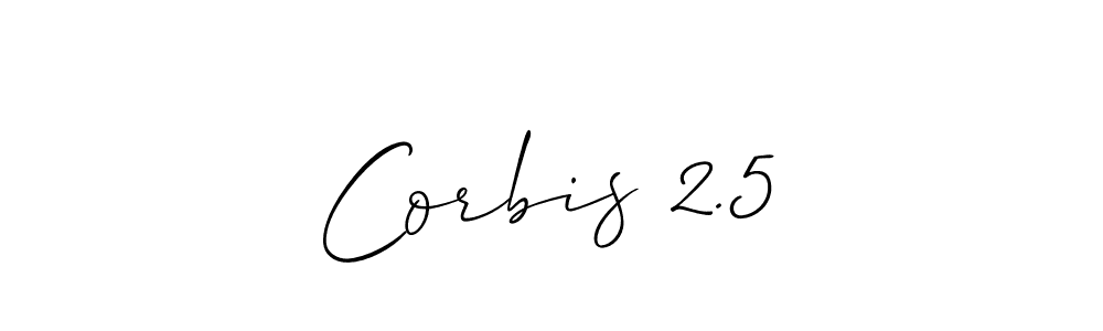 How to make Corbis 2.5 name signature. Use Allison_Script style for creating short signs online. This is the latest handwritten sign. Corbis 2.5 signature style 2 images and pictures png