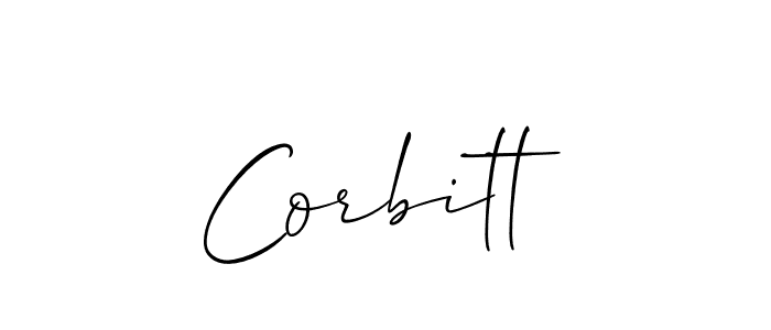 Also we have Corbitt name is the best signature style. Create professional handwritten signature collection using Allison_Script autograph style. Corbitt signature style 2 images and pictures png