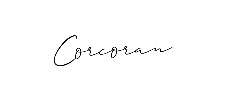 Best and Professional Signature Style for Corcoran. Allison_Script Best Signature Style Collection. Corcoran signature style 2 images and pictures png