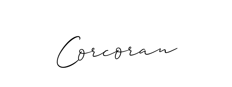 Best and Professional Signature Style for Corcoran. Allison_Script Best Signature Style Collection. Corcoran signature style 2 images and pictures png