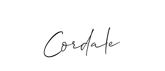 Make a short Cordale signature style. Manage your documents anywhere anytime using Allison_Script. Create and add eSignatures, submit forms, share and send files easily. Cordale signature style 2 images and pictures png