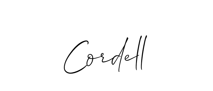 Also we have Cordell name is the best signature style. Create professional handwritten signature collection using Allison_Script autograph style. Cordell signature style 2 images and pictures png
