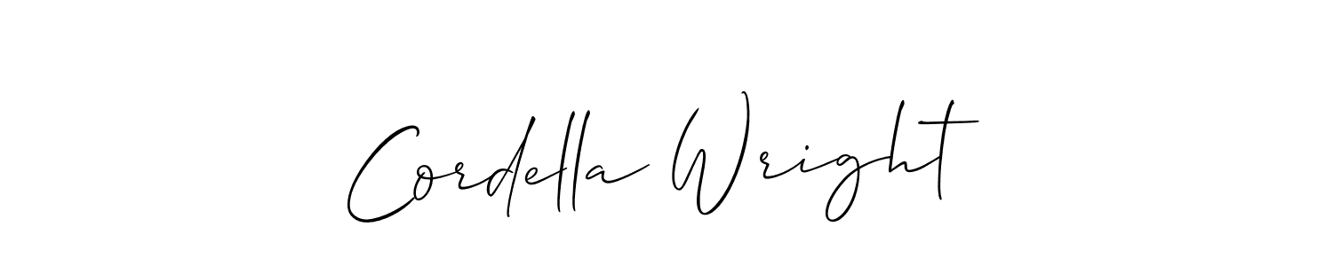 You should practise on your own different ways (Allison_Script) to write your name (Cordella Wright) in signature. don't let someone else do it for you. Cordella Wright signature style 2 images and pictures png