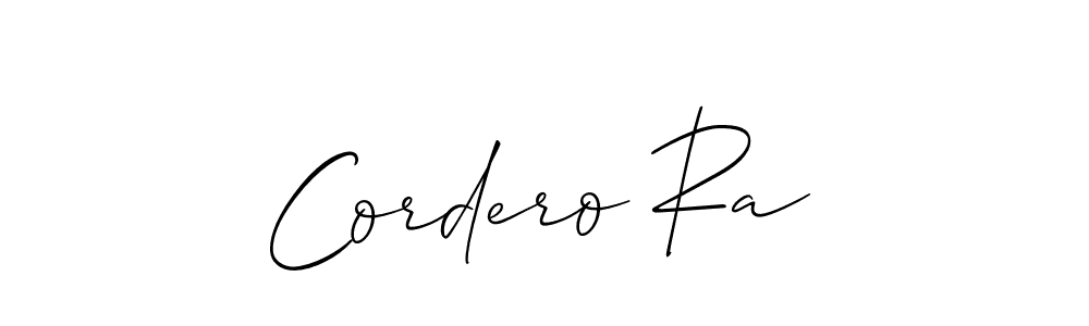 Best and Professional Signature Style for Cordero Ra. Allison_Script Best Signature Style Collection. Cordero Ra signature style 2 images and pictures png