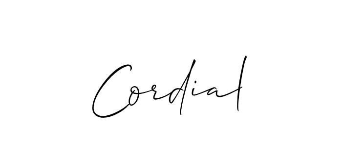 if you are searching for the best signature style for your name Cordial. so please give up your signature search. here we have designed multiple signature styles  using Allison_Script. Cordial signature style 2 images and pictures png