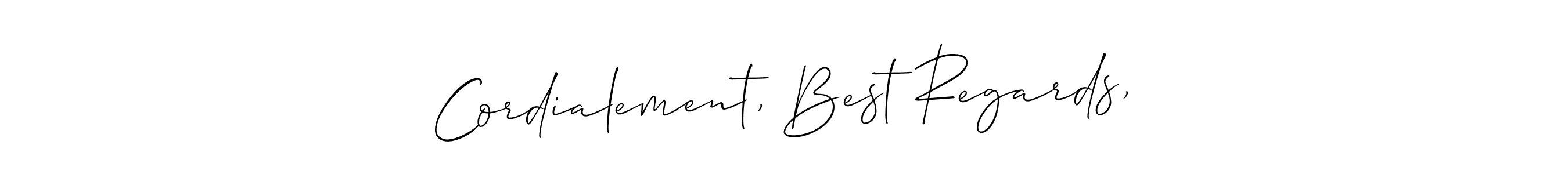 Check out images of Autograph of Cordialement, Best Regards, name. Actor Cordialement, Best Regards, Signature Style. Allison_Script is a professional sign style online. Cordialement, Best Regards, signature style 2 images and pictures png