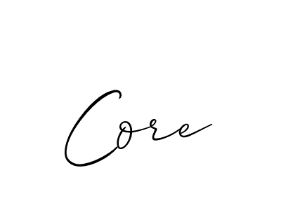 Create a beautiful signature design for name Core. With this signature (Allison_Script) fonts, you can make a handwritten signature for free. Core signature style 2 images and pictures png