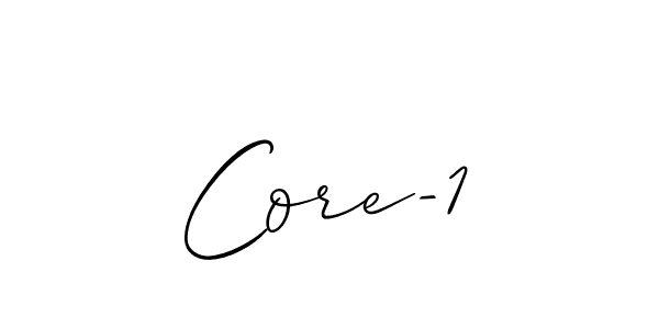 Best and Professional Signature Style for Core-1. Allison_Script Best Signature Style Collection. Core-1 signature style 2 images and pictures png