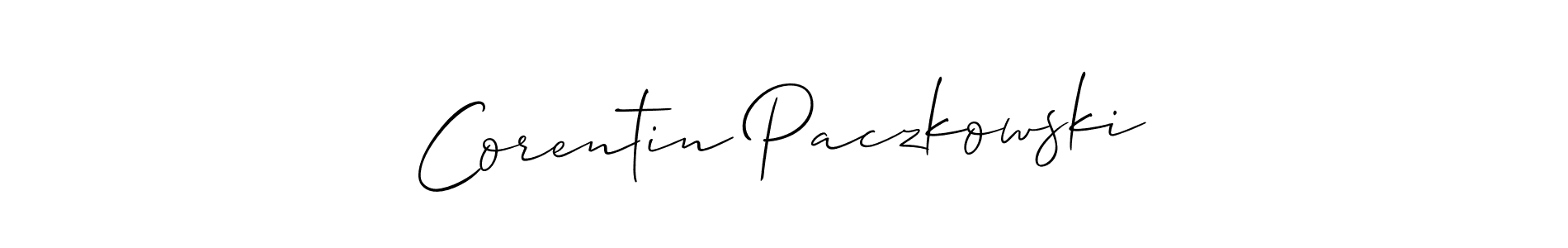 Also You can easily find your signature by using the search form. We will create Corentin Paczkowski name handwritten signature images for you free of cost using Allison_Script sign style. Corentin Paczkowski signature style 2 images and pictures png