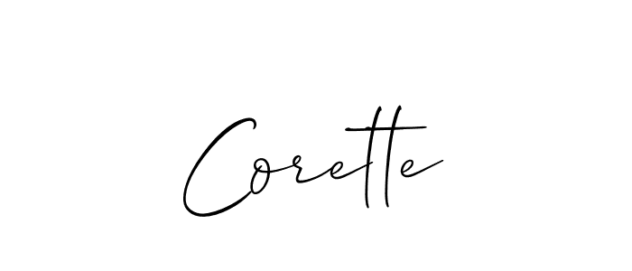 How to Draw Corette signature style? Allison_Script is a latest design signature styles for name Corette. Corette signature style 2 images and pictures png