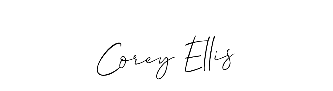 How to Draw Corey Ellis signature style? Allison_Script is a latest design signature styles for name Corey Ellis. Corey Ellis signature style 2 images and pictures png