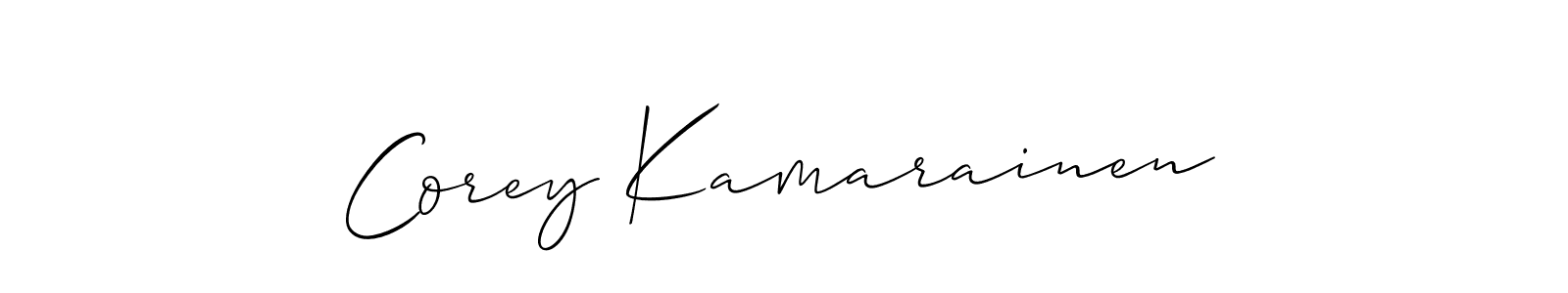 How to make Corey Kamarainen signature? Allison_Script is a professional autograph style. Create handwritten signature for Corey Kamarainen name. Corey Kamarainen signature style 2 images and pictures png