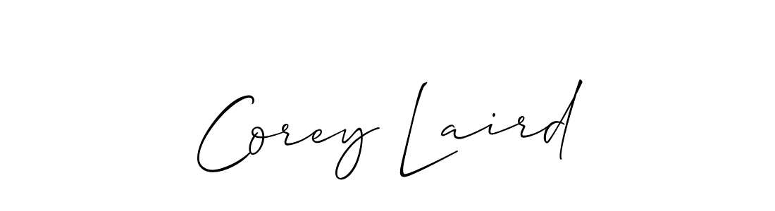 The best way (Allison_Script) to make a short signature is to pick only two or three words in your name. The name Corey Laird include a total of six letters. For converting this name. Corey Laird signature style 2 images and pictures png
