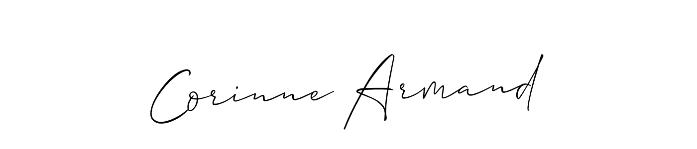 Design your own signature with our free online signature maker. With this signature software, you can create a handwritten (Allison_Script) signature for name Corinne Armand. Corinne Armand signature style 2 images and pictures png