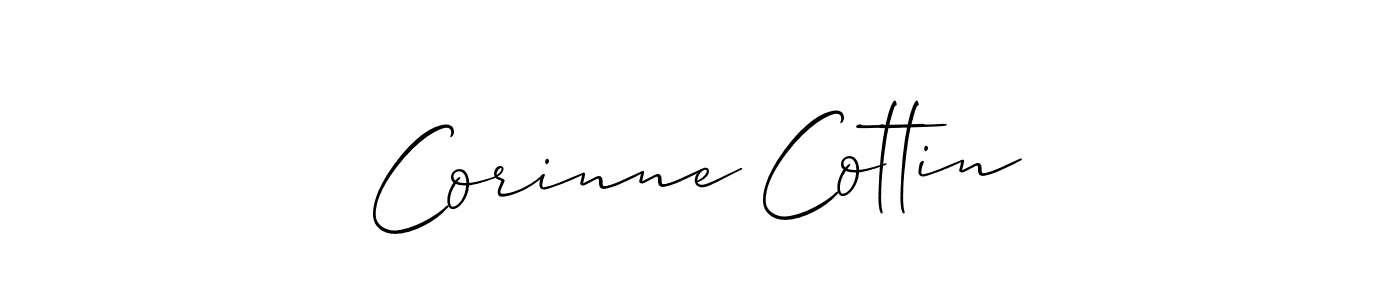 Design your own signature with our free online signature maker. With this signature software, you can create a handwritten (Allison_Script) signature for name Corinne Cottin. Corinne Cottin signature style 2 images and pictures png