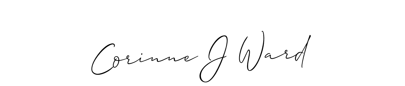 Best and Professional Signature Style for Corinne J Ward. Allison_Script Best Signature Style Collection. Corinne J Ward signature style 2 images and pictures png