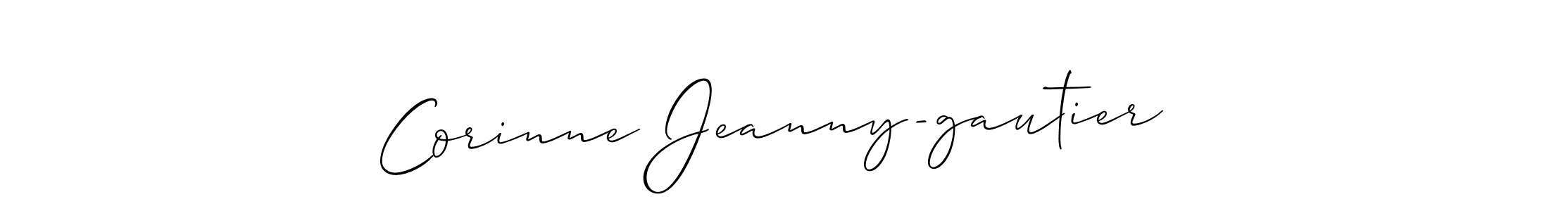 Corinne Jeanny-gautier stylish signature style. Best Handwritten Sign (Allison_Script) for my name. Handwritten Signature Collection Ideas for my name Corinne Jeanny-gautier. Corinne Jeanny-gautier signature style 2 images and pictures png