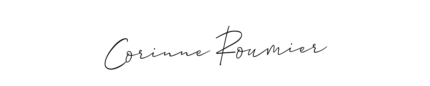 Allison_Script is a professional signature style that is perfect for those who want to add a touch of class to their signature. It is also a great choice for those who want to make their signature more unique. Get Corinne Roumier name to fancy signature for free. Corinne Roumier signature style 2 images and pictures png