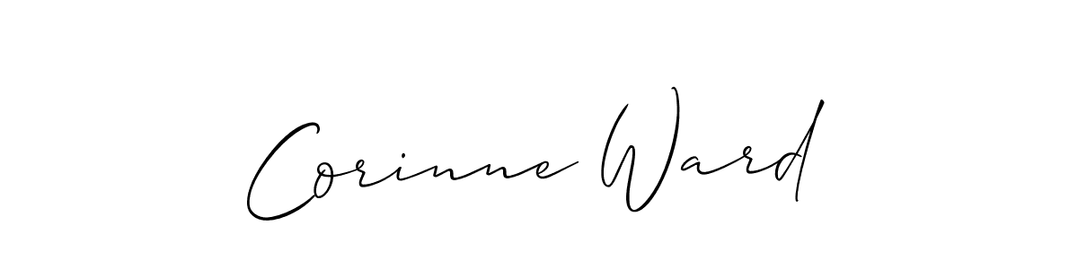Create a beautiful signature design for name Corinne Ward. With this signature (Allison_Script) fonts, you can make a handwritten signature for free. Corinne Ward signature style 2 images and pictures png