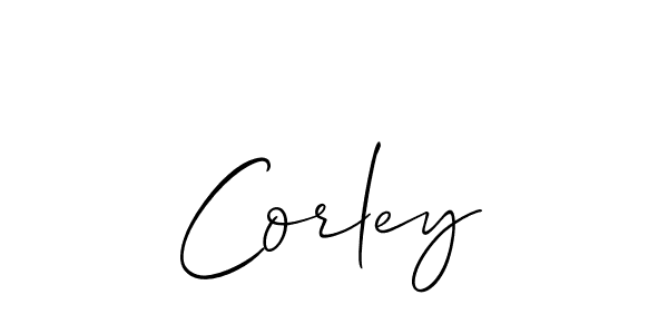 The best way (Allison_Script) to make a short signature is to pick only two or three words in your name. The name Corley include a total of six letters. For converting this name. Corley signature style 2 images and pictures png