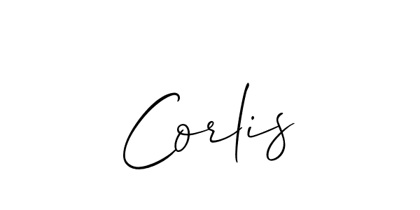 Make a beautiful signature design for name Corlis. With this signature (Allison_Script) style, you can create a handwritten signature for free. Corlis signature style 2 images and pictures png