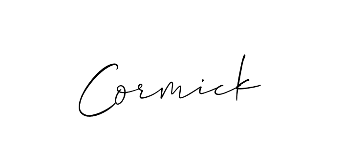 Design your own signature with our free online signature maker. With this signature software, you can create a handwritten (Allison_Script) signature for name Cormick. Cormick signature style 2 images and pictures png