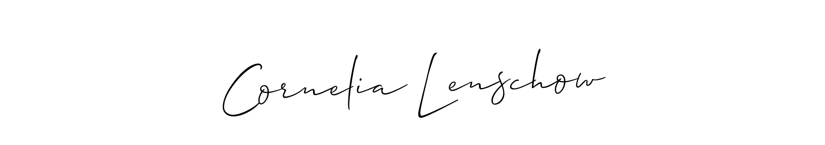 Design your own signature with our free online signature maker. With this signature software, you can create a handwritten (Allison_Script) signature for name Cornelia Lenschow. Cornelia Lenschow signature style 2 images and pictures png