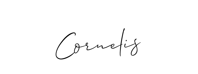 How to make Cornelis signature? Allison_Script is a professional autograph style. Create handwritten signature for Cornelis name. Cornelis signature style 2 images and pictures png