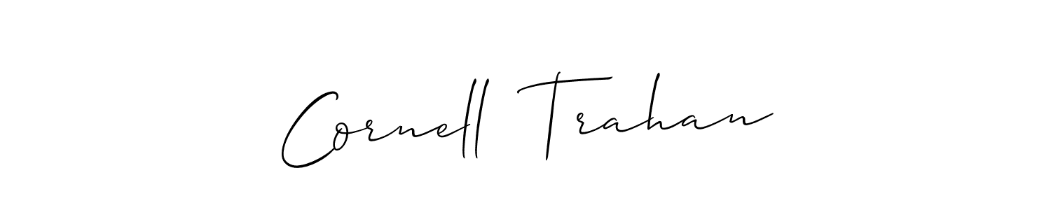 Make a beautiful signature design for name Cornell  Trahan. With this signature (Allison_Script) style, you can create a handwritten signature for free. Cornell  Trahan signature style 2 images and pictures png