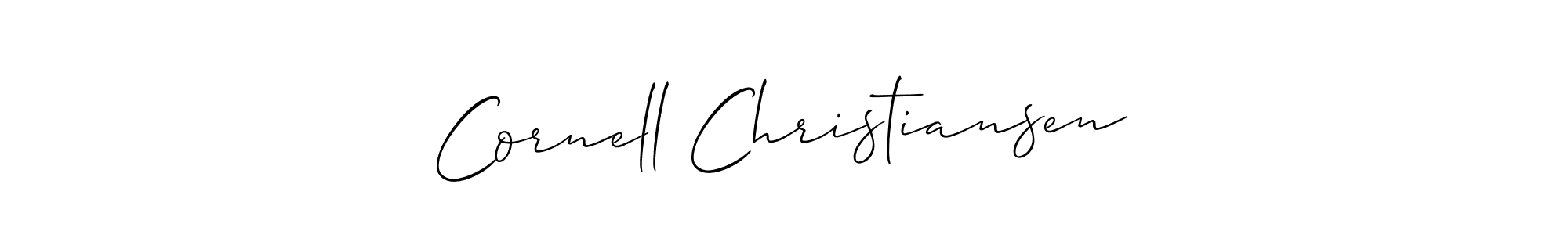 Similarly Allison_Script is the best handwritten signature design. Signature creator online .You can use it as an online autograph creator for name Cornell Christiansen. Cornell Christiansen signature style 2 images and pictures png