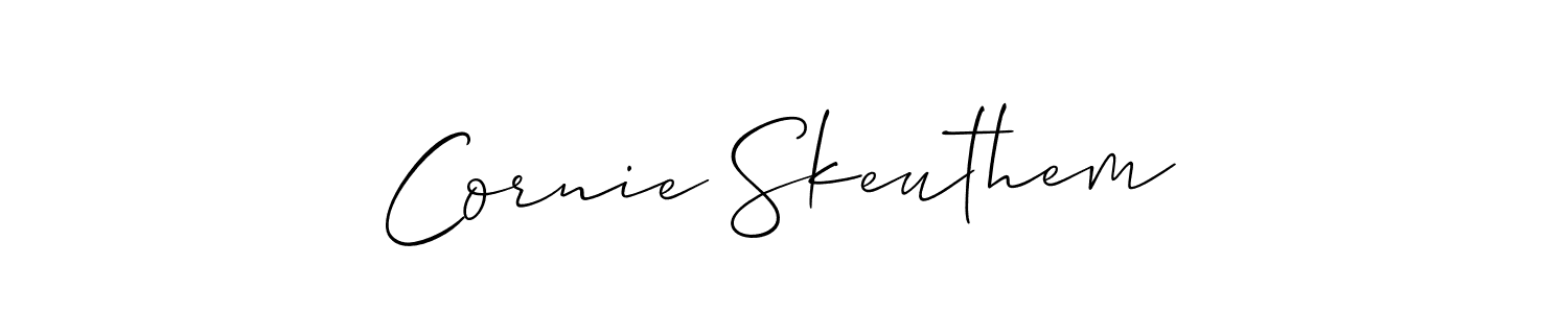 Design your own signature with our free online signature maker. With this signature software, you can create a handwritten (Allison_Script) signature for name Cornie Skeuthem. Cornie Skeuthem signature style 2 images and pictures png