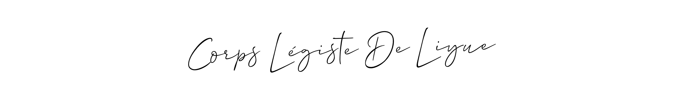 How to Draw Corps Légiste De Liyue signature style? Allison_Script is a latest design signature styles for name Corps Légiste De Liyue. Corps Légiste De Liyue signature style 2 images and pictures png