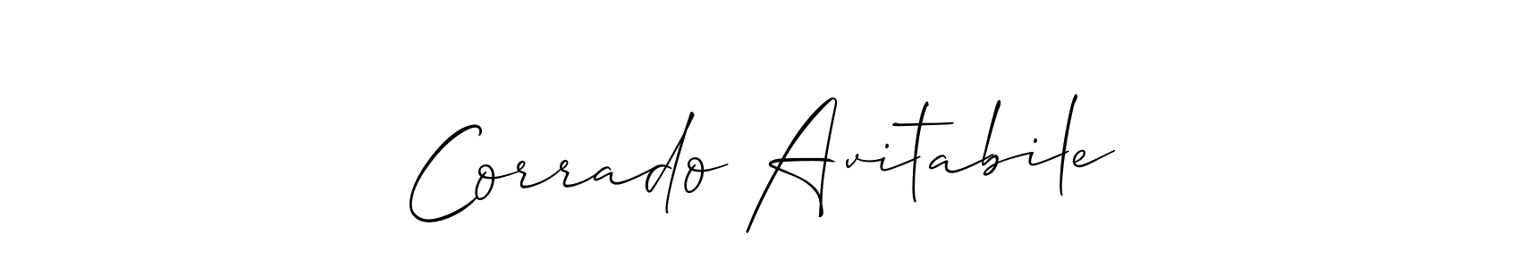 It looks lik you need a new signature style for name Corrado Avitabile. Design unique handwritten (Allison_Script) signature with our free signature maker in just a few clicks. Corrado Avitabile signature style 2 images and pictures png