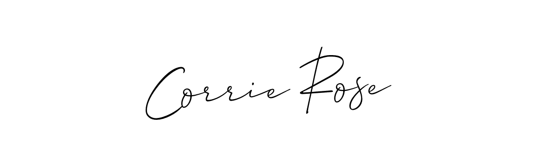 How to Draw Corrie Rose signature style? Allison_Script is a latest design signature styles for name Corrie Rose. Corrie Rose signature style 2 images and pictures png