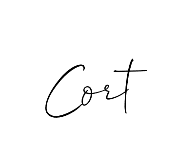 You should practise on your own different ways (Allison_Script) to write your name (Cort) in signature. don't let someone else do it for you. Cort signature style 2 images and pictures png